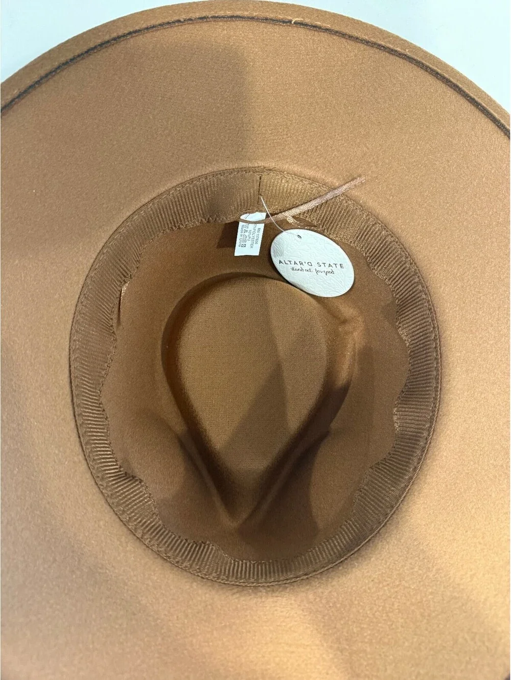 Altar'd State Brown Wide Brim Hat OS NWT